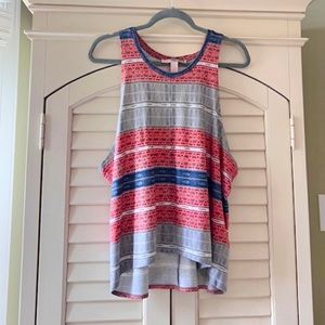 Forever 21 Small Tribal Boho Print Tank Top